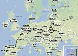 Via Regia is the name of the oldest and longest road link between the East and the West of Europe. The route exists since more than 2.000 years and connects 8 European countries through a length of 4.500 km.